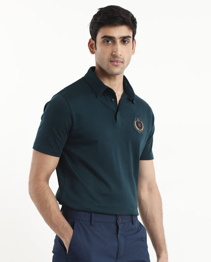 Regular Fit Ribbed polo shirt