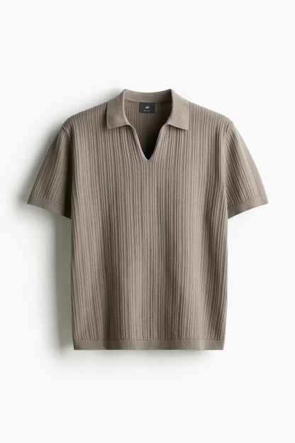 Regular Fit Ribbed polo shirt