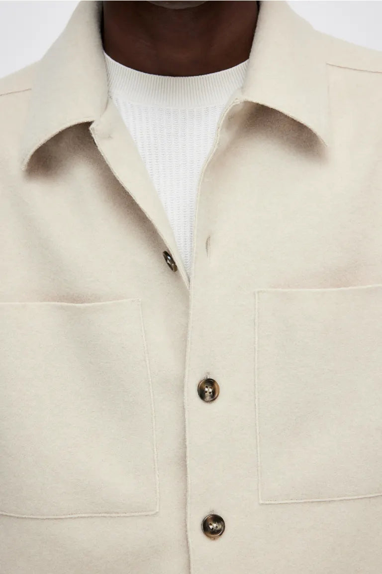 Regular Fit Wool-blend overshirt